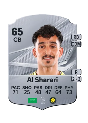 Al Sharari - 65 - Rare EA FC 27 card