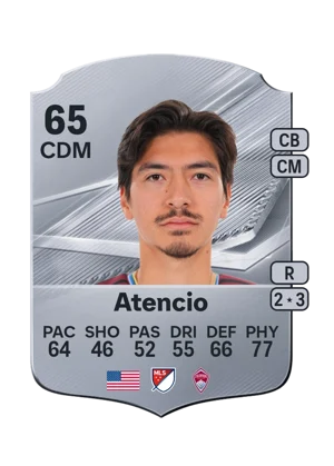 Atencio - 65 - Rare EA FC 27 card