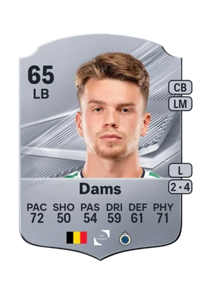 Dams - 65 - Rare EA FC 27 card