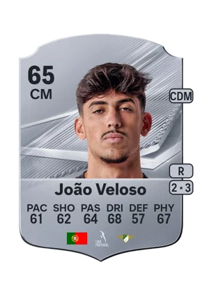 João Veloso - 65 - Rare EA FC 27 card