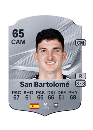 San Bartolomé - 65 - Rare EA FC 27 card