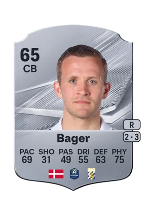 Bager - 65 - Rare EA FC 27 card