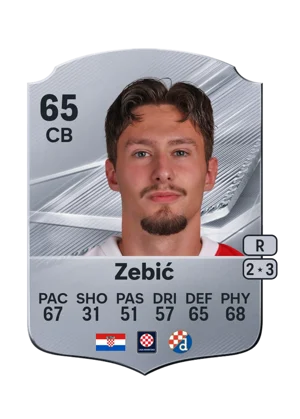 Zebić - 65 - Rare EA FC 27 card
