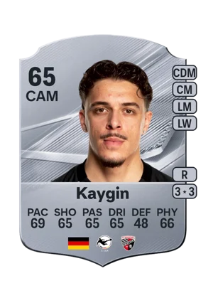 Kaygin - 65 - Rare EA FC 27 card