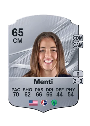 Menti - 65 - Rare EA FC 27 card