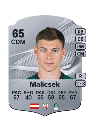 Malicsek - 65 - Rare EA FC 27 card