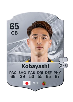 Kobayashi - 65 - Rare EA FC 27 card