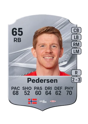 Pedersen - 65 - Rare EA FC 27 card