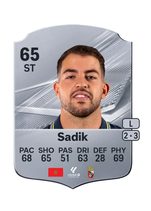 Sadik - 65 - Rare EA FC 27 card