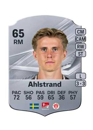 Ahlstrand - 65 - Rare EA FC 27 card