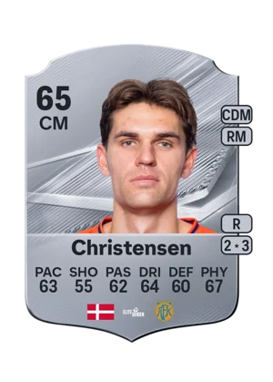 Christensen - 65 - Rare EA FC 27 card
