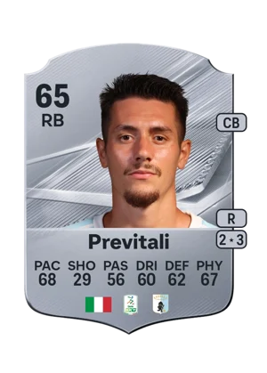 Previtali - 65 - Rare EA FC 27 card