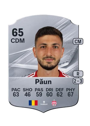 Păun - 65 - Rare EA FC 27 card
