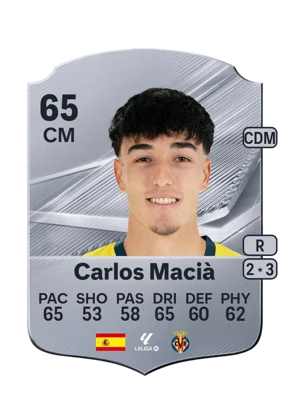Carlos Macià - 65 - Rare EA FC 27 card