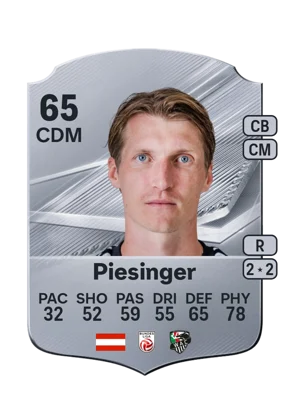 Piesinger - 65 - Rare EA FC 27 card