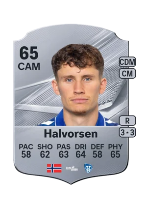 Halvorsen - 65 - Rare EA FC 27 card
