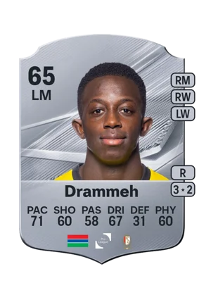 Drammeh - 65 - Rare EA FC 27 card