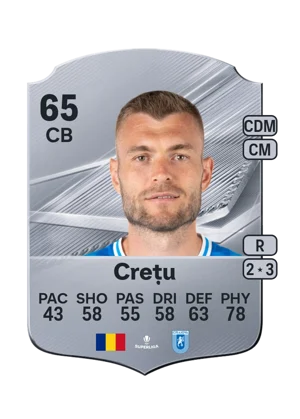 Crețu - 65 - Rare EA FC 27 card