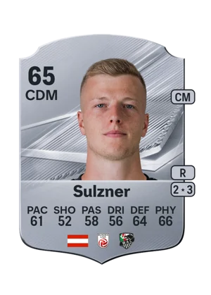 Sulzner - 65 - Rare EA FC 27 card