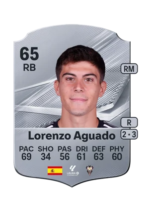 Lorenzo Aguado - 65 - Rare EA FC 27 card