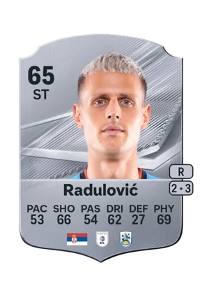 Radulović - 65 - Rare EA FC 27 card