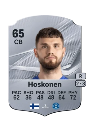 Hoskonen - 65 - Rare EA FC 27 card