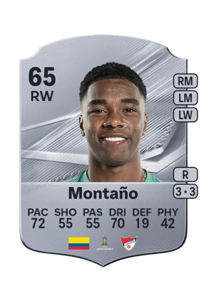 Montaño - 65 - Rare EA FC 27 card