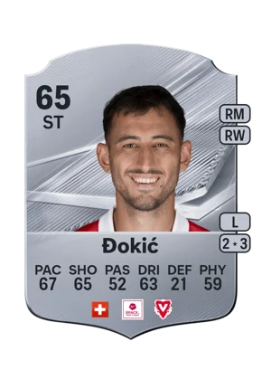 Đokić - 65 - Rare EA FC 27 card