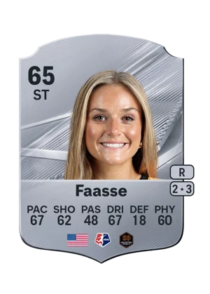 Faasse - 65 - Rare EA FC 27 card