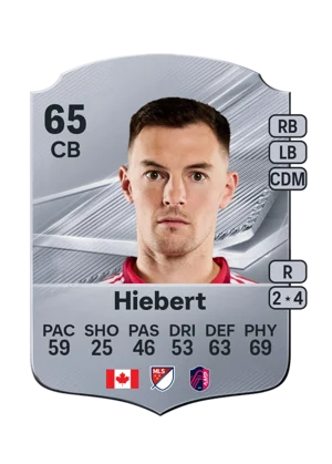 Hiebert - 65 - Rare EA FC 27 card