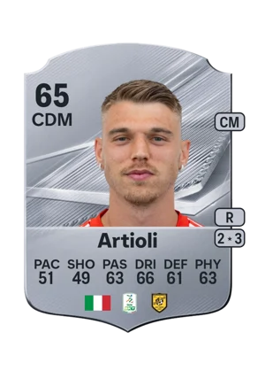 Artioli - 65 - Rare EA FC 27 card