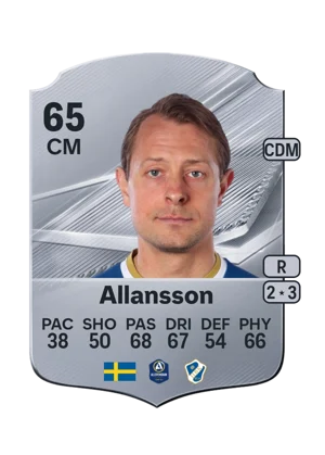 Allansson - 65 - Rare EA FC 27 card