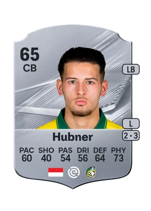 Hubner - 65 - Rare EA FC 27 card