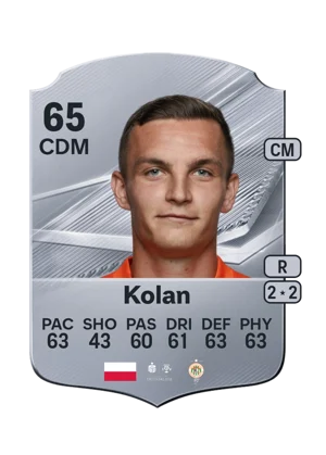 Kolan - 65 - Rare EA FC 27 card