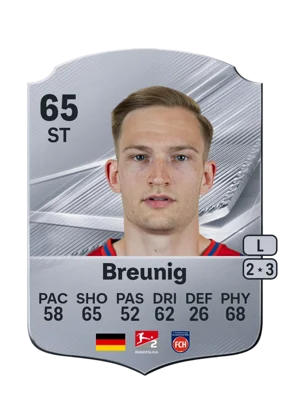 Breunig - 65 - Rare EA FC 27 card