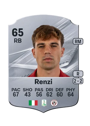 Renzi - 65 - Rare EA FC 27 card
