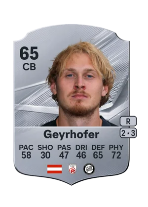 Geyrhofer - 65 - Rare EA FC 27 card