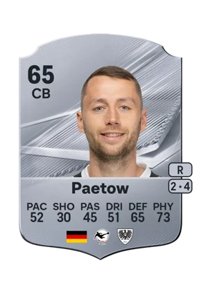 Paetow - 65 - Rare EA FC 27 card
