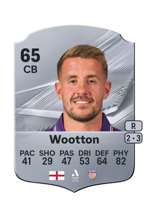Wootton - 65 - Rare EA FC 27 card
