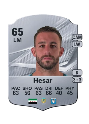 Hesar - 65 - Rare EA FC 27 card
