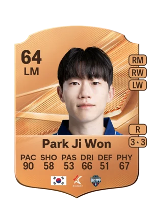 Park Ji Won - 64 - Rare EA FC 27 card