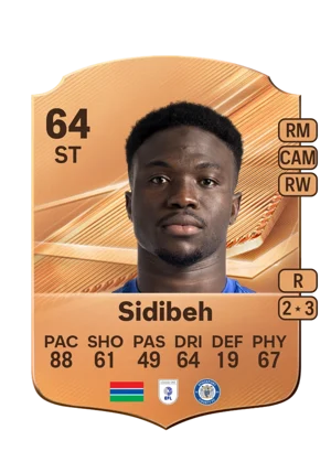 Sidibeh - 64 - Rare EA FC 27 card