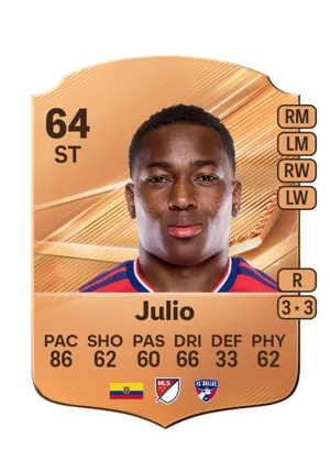 Julio - 64 - Rare EA FC 27 card