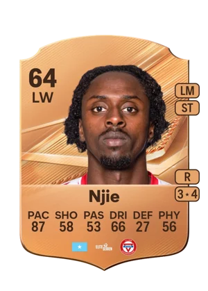Njie - 64 - Rare EA FC 27 card