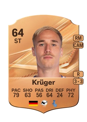Krüger - 64 - Rare EA FC 27 card