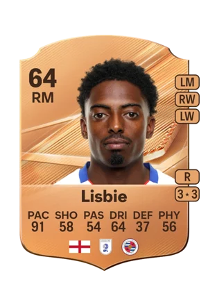Lisbie - 64 - Rare EA FC 27 card