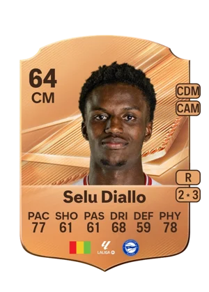 Selu Diallo - 64 - Rare EA FC 27 card