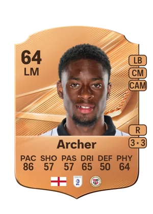 Archer - 64 - Rare EA FC 27 card
