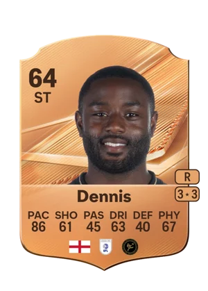 Dennis - 64 - Rare EA FC 27 card