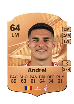 Andrei - 64 - Rare EA FC 27 card
